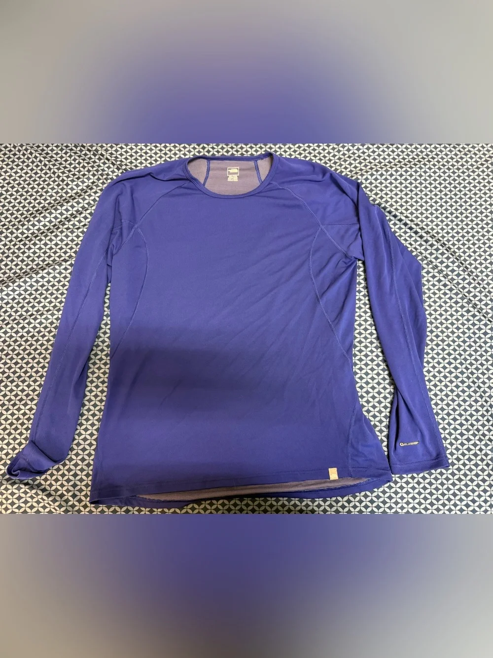 The North Face FlashDry Men’s Blue Long Sleeve Performance Shirt